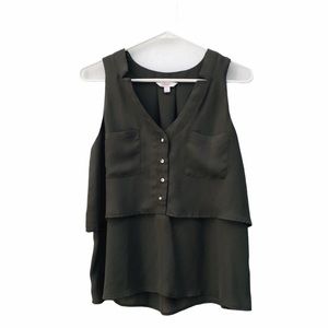 Candie’s Army Green Top Size M
